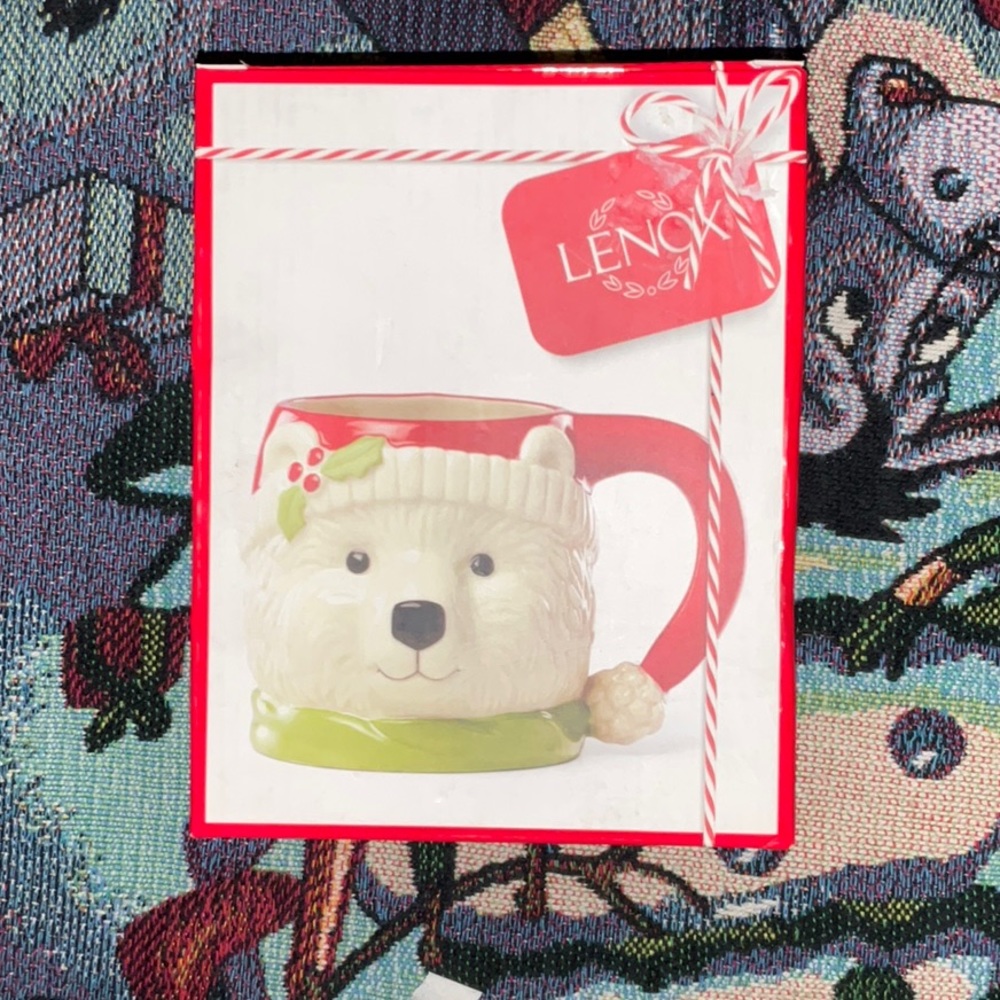 NIB Lenox polar bear holiday mug